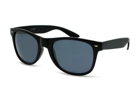 BondiBlu Wayfarer Black Temple Sunglasses