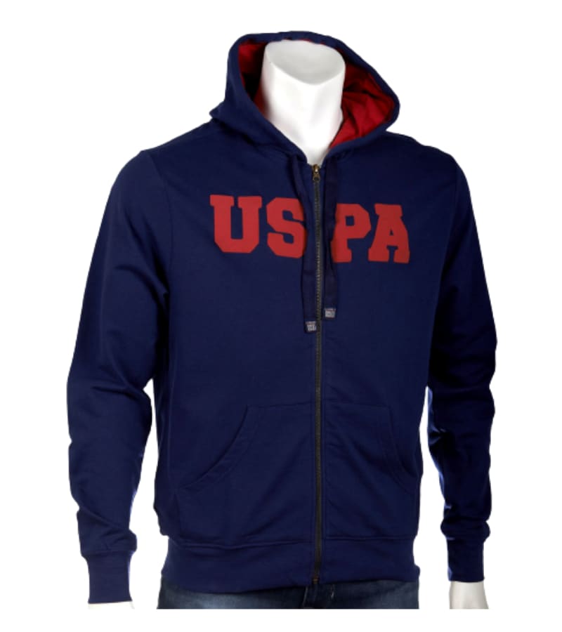 Men's USPA LOGO Hooded Full Zip Jacket