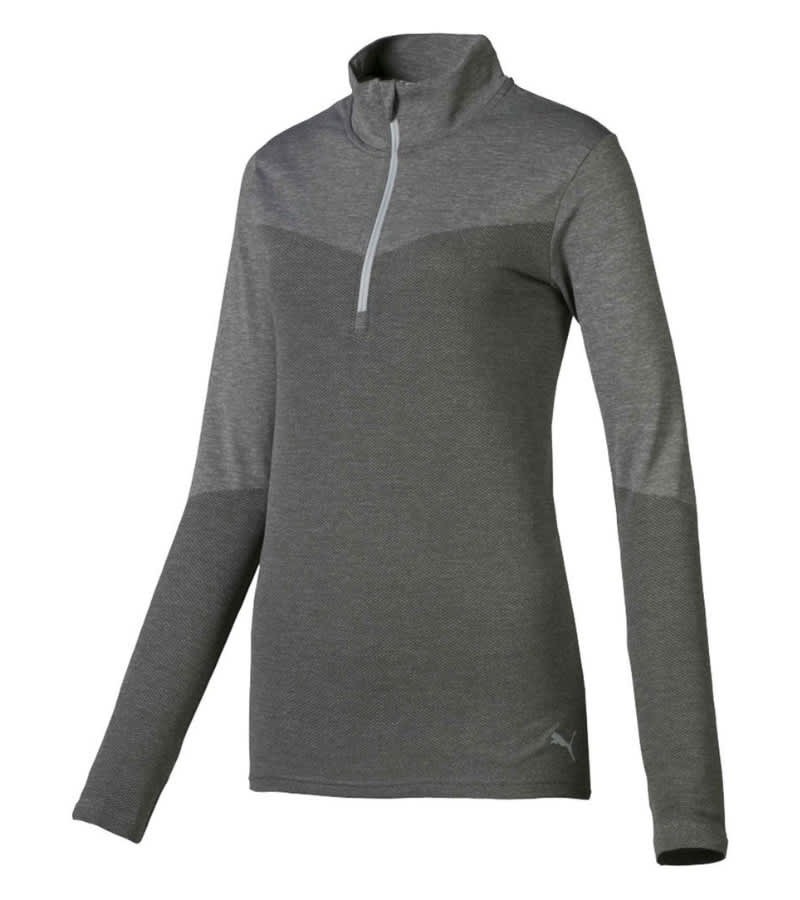 Puma Ladies evoKNIT Quarter Zip Pullover