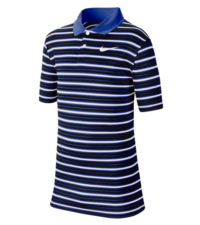 Nike Boys DRY VICTORY STRIPE Polo Golf Shirt Flook