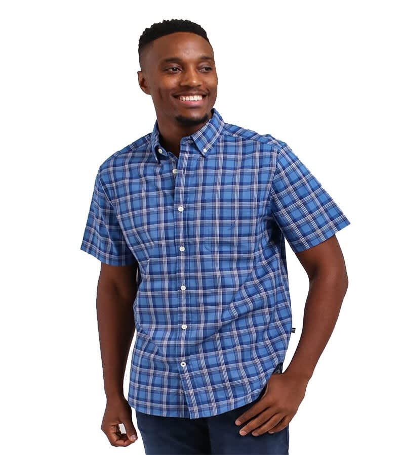 Men's PLAID Short Sleeve Shirt 