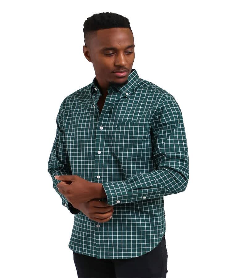 Men's PLAID Long Sleeve Shirt 