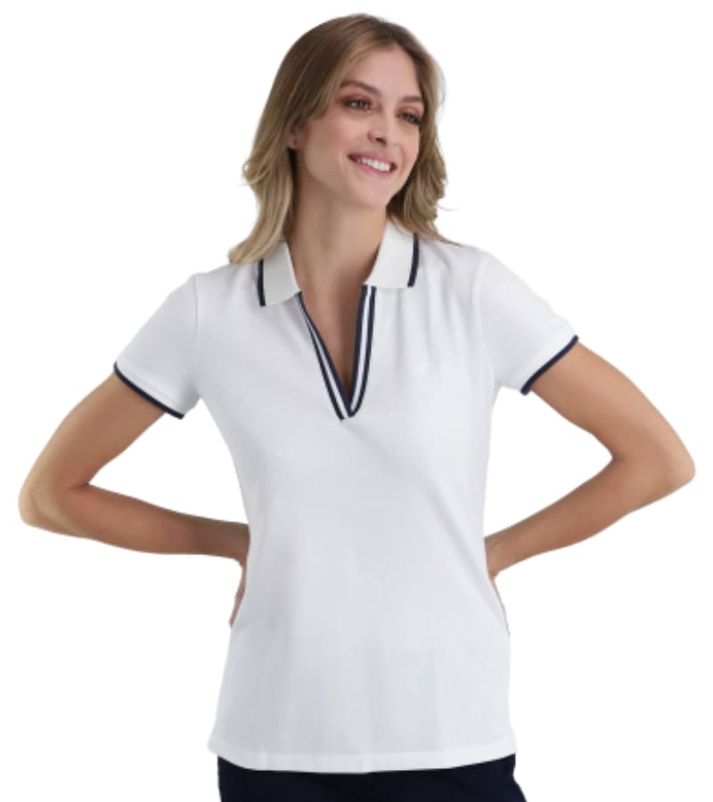 Ladies V-Neck Polo 