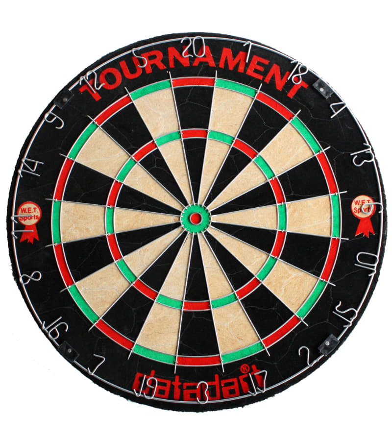 Tournament Round Wire Bristle Dart Board