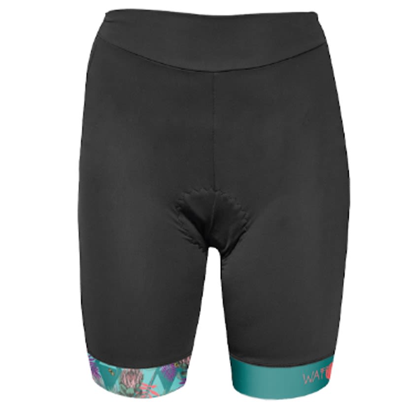 Wattz Ladies Black Wattztopia Explode Gel Shorts