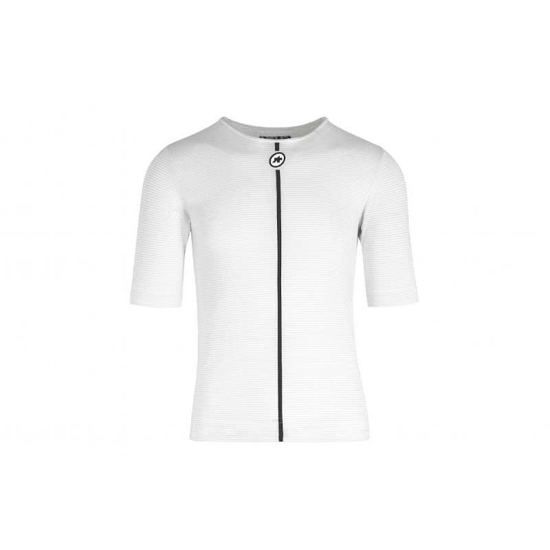 Assos Men&#039;s White Summer Skin Layer Short Sleeve Base Layer 