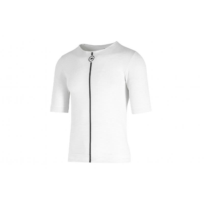 Assos Men's White Summer Skin Layer Short Sleeve Base Layer 