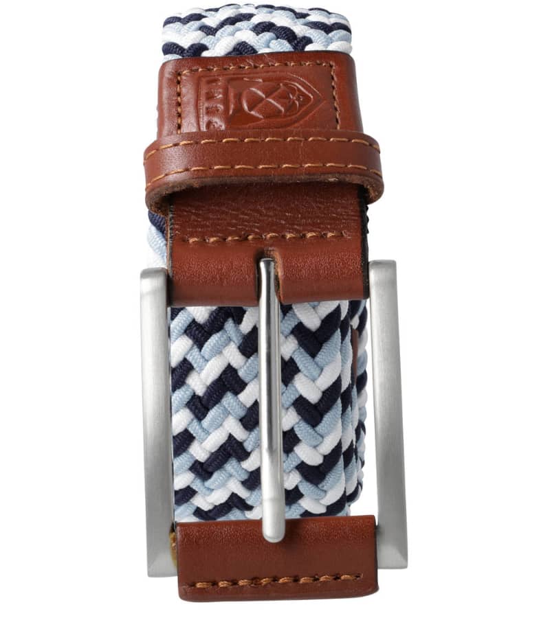mens weave belt