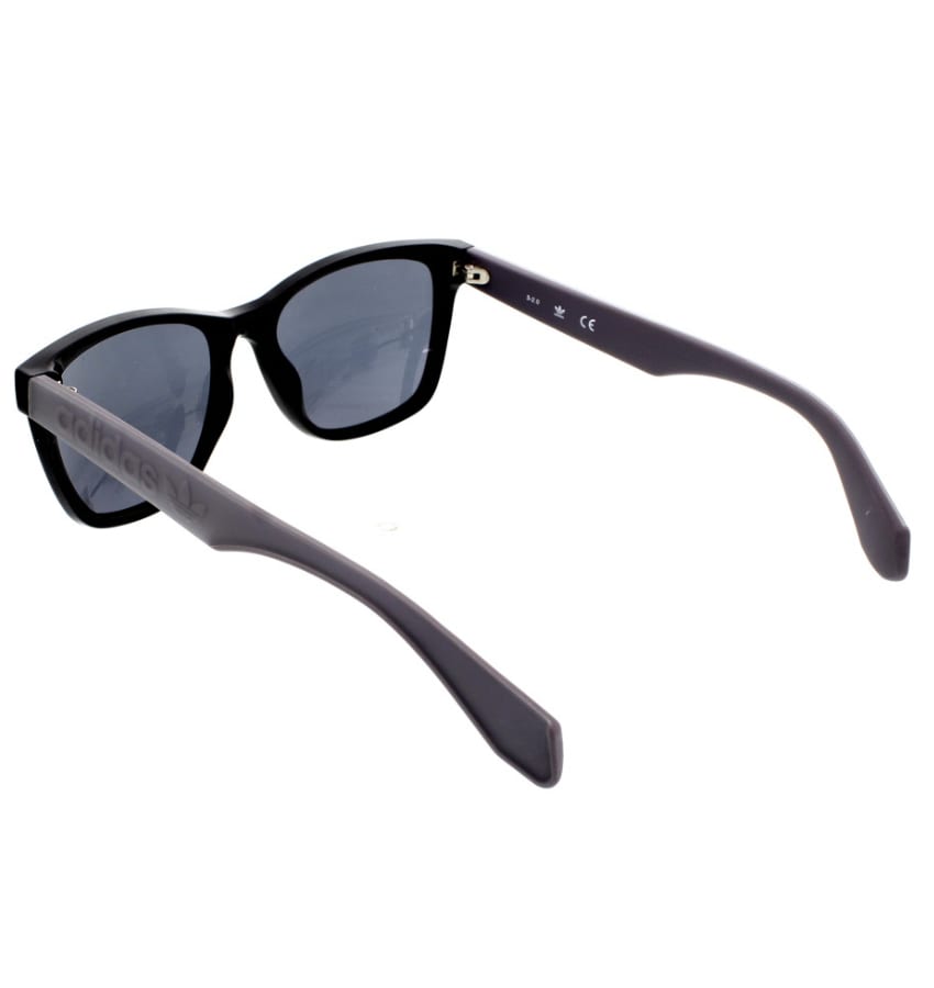 Unisex Original Square Shape Sunglasses (Black/Grey Frame, Smoke Lens)