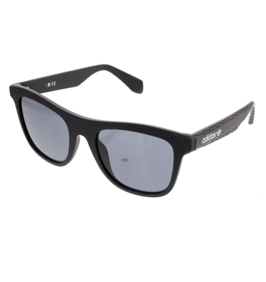 Unisex Original Rectangle Shape Sunglasses (Matte Black Frame, Recycled Smoke Lens)