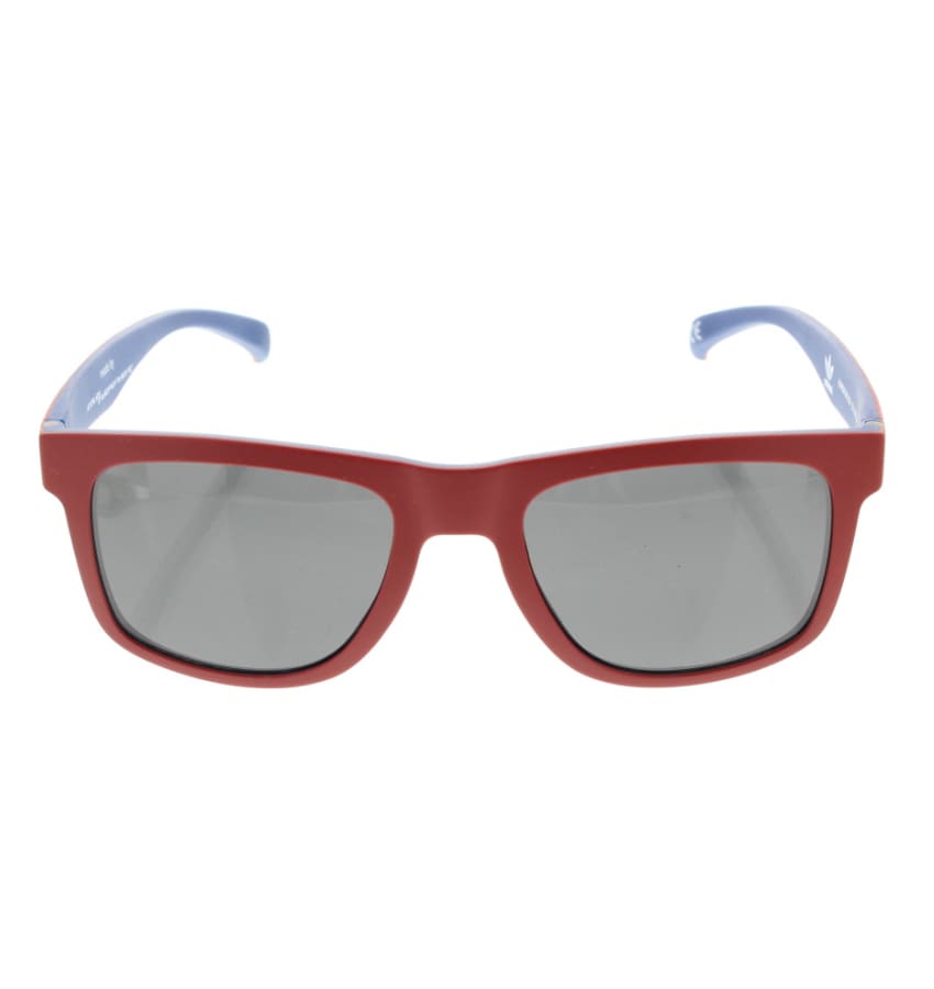 adidas Unisex Wayfere Shape Sunglasses (Red/Dark Blue Frame, Full Grey Lens)