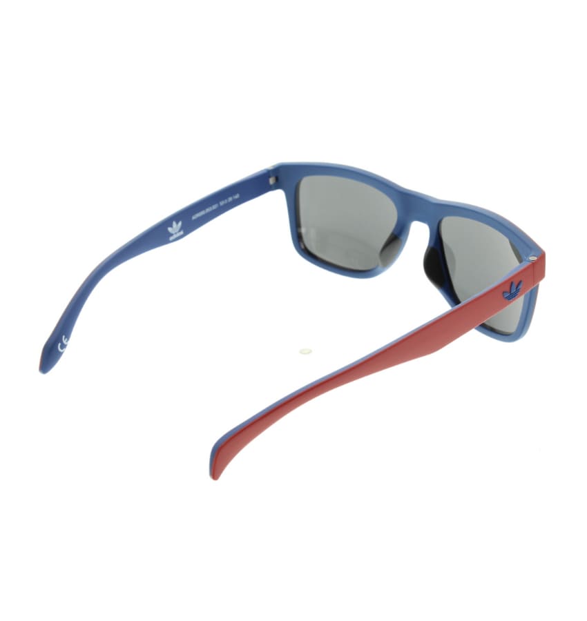 adidas Unisex Wayfere Shape Sunglasses (Red/Dark Blue Frame, Full Grey Lens)