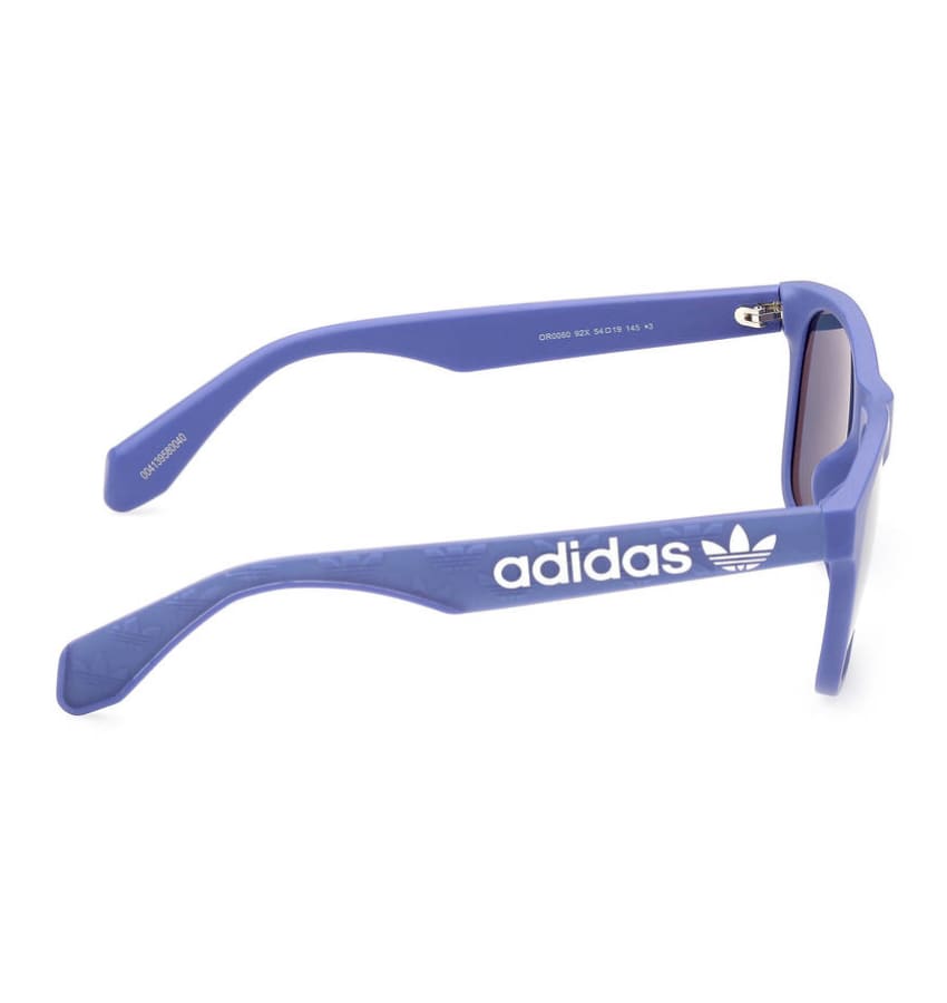 adidas Men's Square Shape Sunglasses (Matte Blue Frame, Mirror Blue Lens)