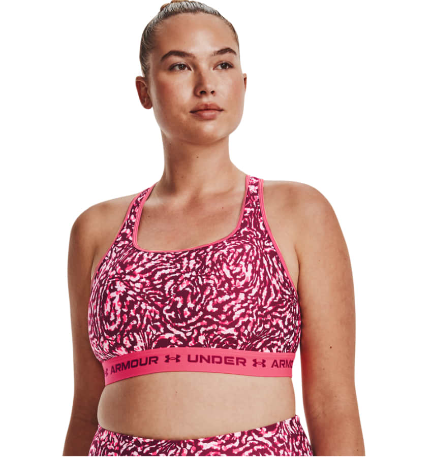 Ladies Mid Crossback Print Sports Bra