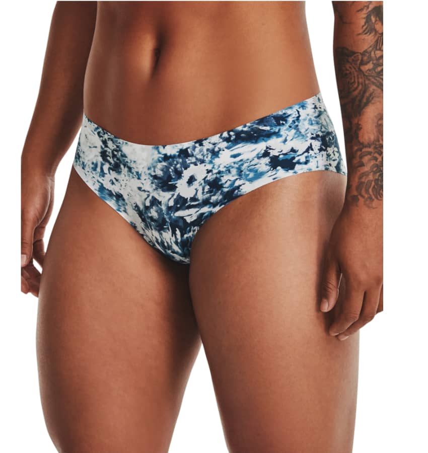 panties Under Armour Pure Stretch Hipster Print 3 Pack - 597/Blue