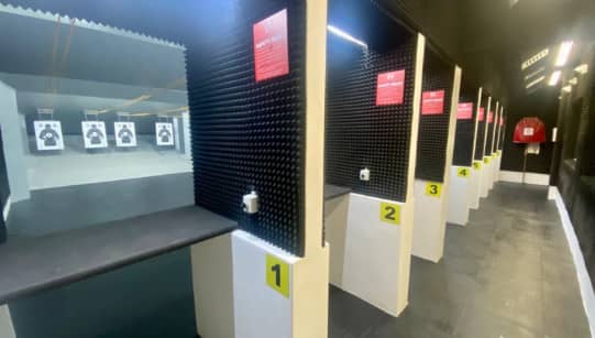 9mm HANDGUN SHOOTING EXPERIENCE at Suburban Guns Indoor Electronic Target System Shooting Range with a trained licensed instructor for only R519!