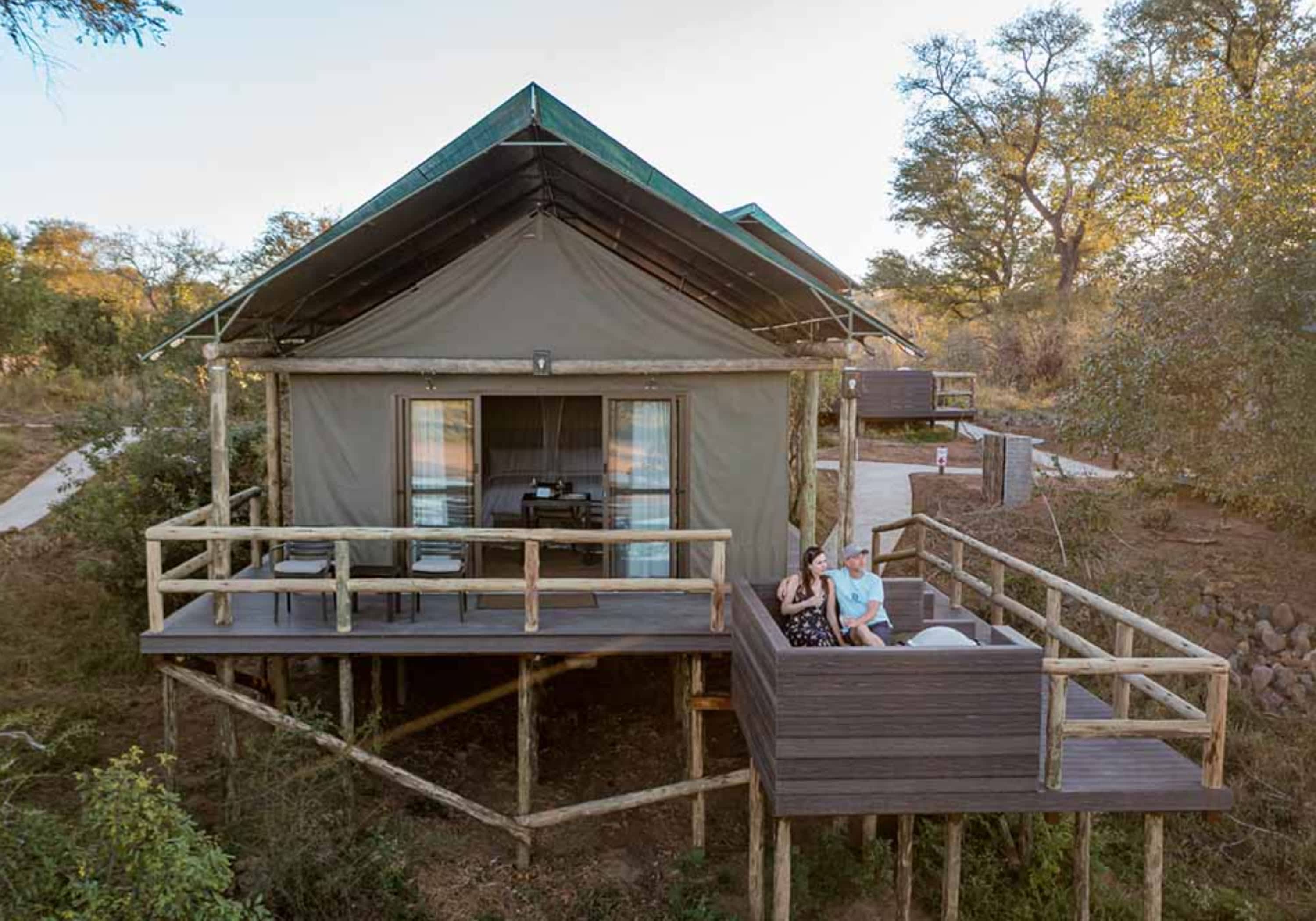 Nkuhlu Tented Camp, Overlooking Sabie River: 1 Night Luxury Self-Catering River OR Bush Stay for 2!