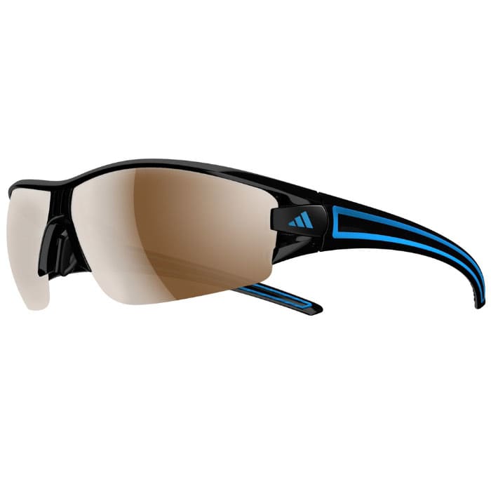 Adidas Evil Eye Sunglass (Shinny Black/Blue/Silver)