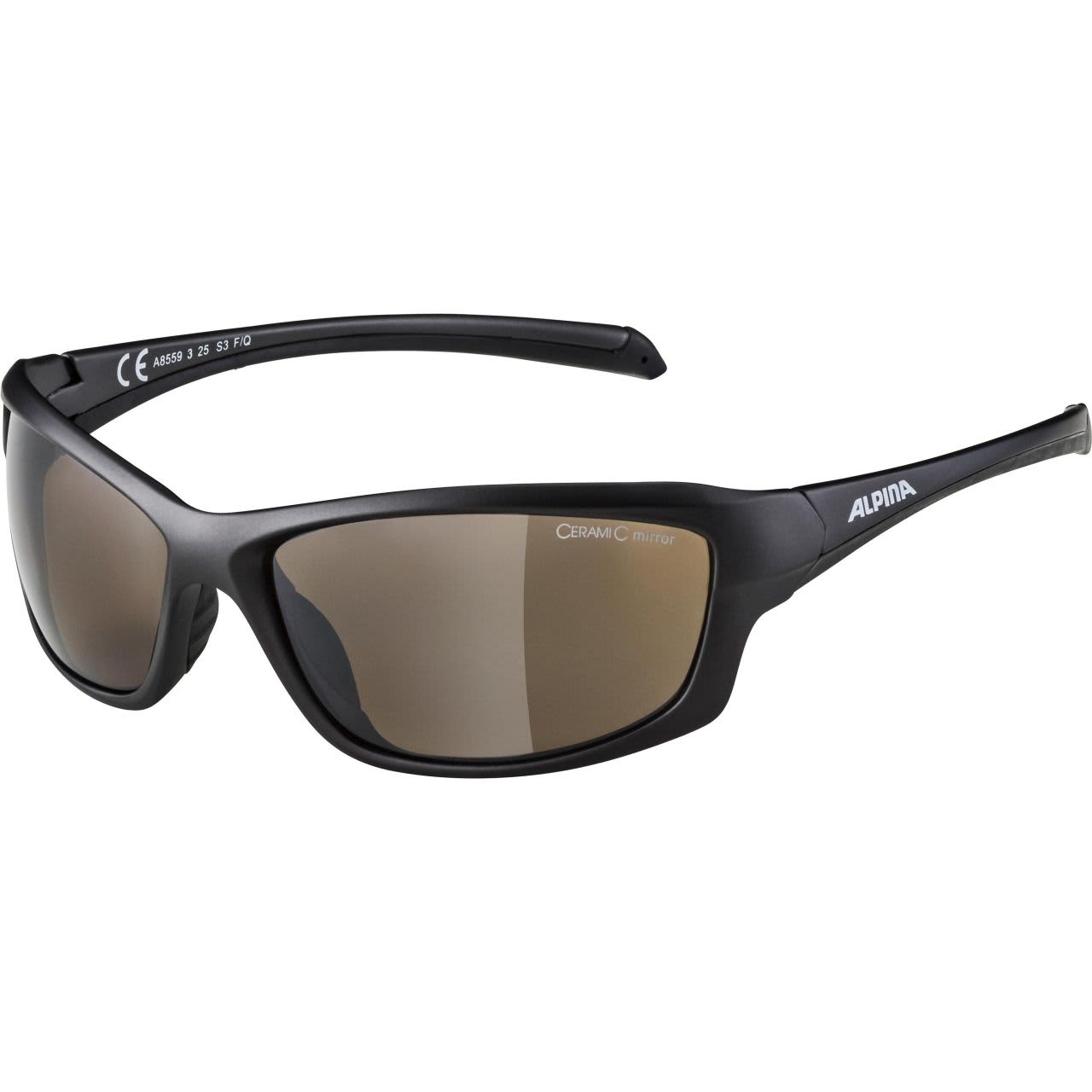 Alpina Dyfer Tin Matte Black Sunglasses