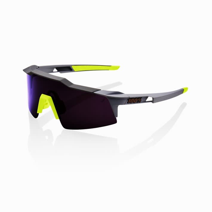 100% Speedcraft Midnight Mauve Purple Sunglasses 