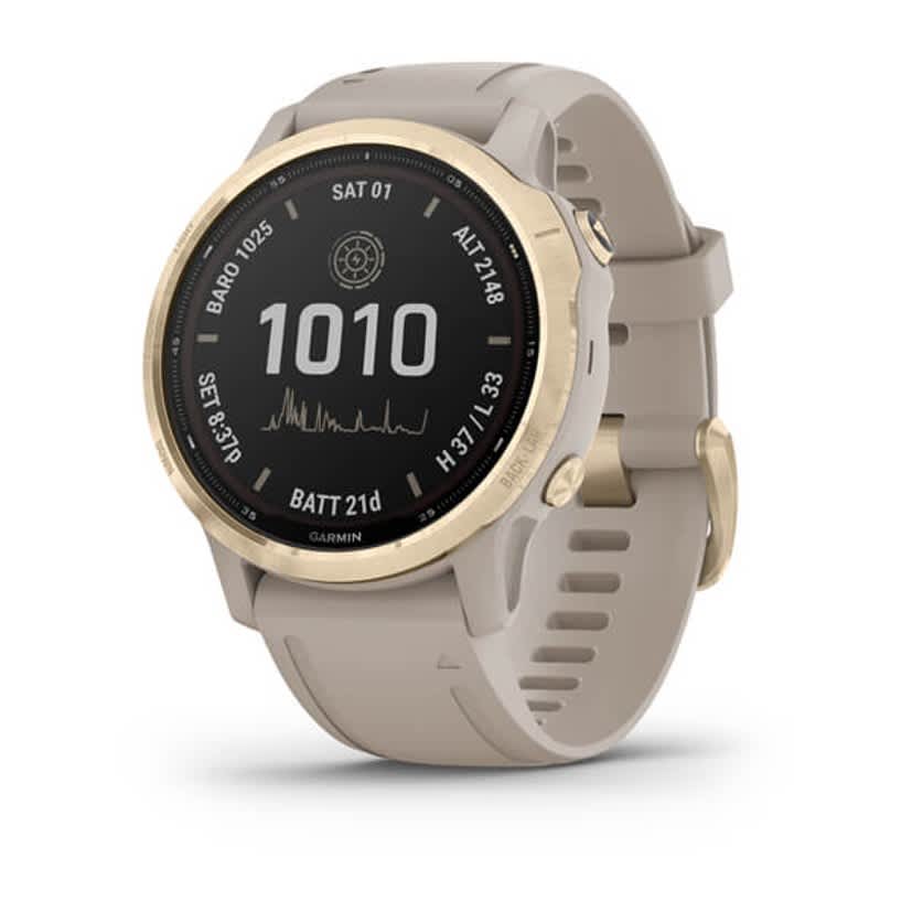 Garmin Fenix 6S Pro Solar Gold Sand Band Watch