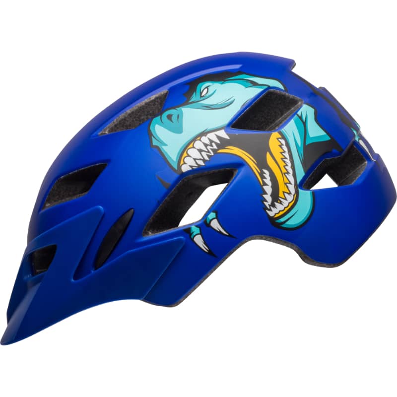 Bell Sidetrack Youth Rex Matte Blue Junior Helmet