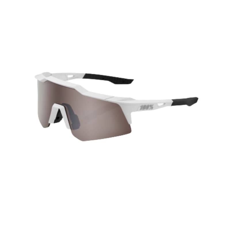 100% Speedcraft XS Matte White HiPER Lens Sunglasses