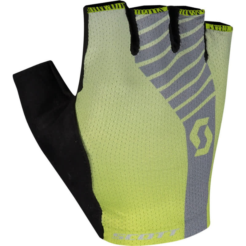 Scott Yellow/ Light Grey Aspect Gel Short Finger Gloves