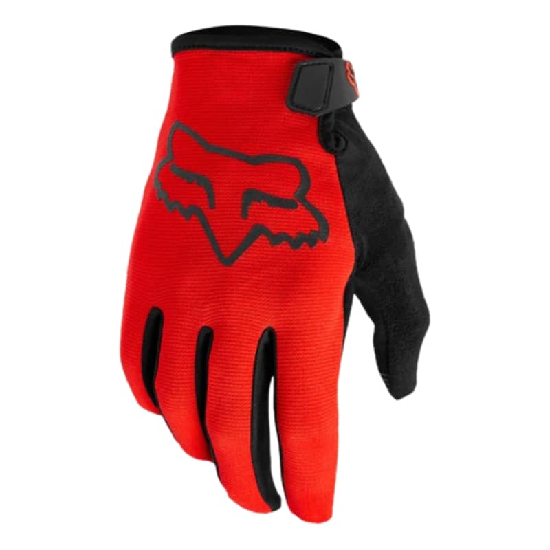 Fox Ranger Junior Fluo Red Long Finger Gloves