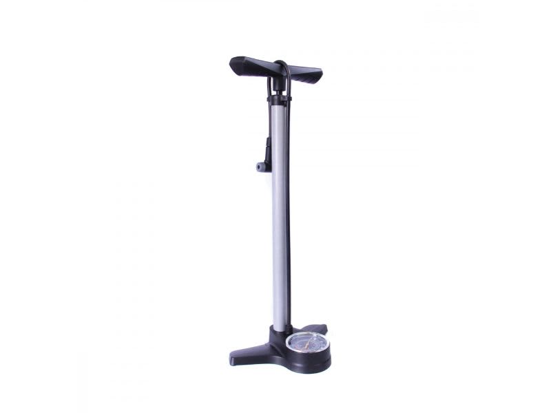 Speedmaster Floor Pump with Gauge &amp; Smart Head Silver