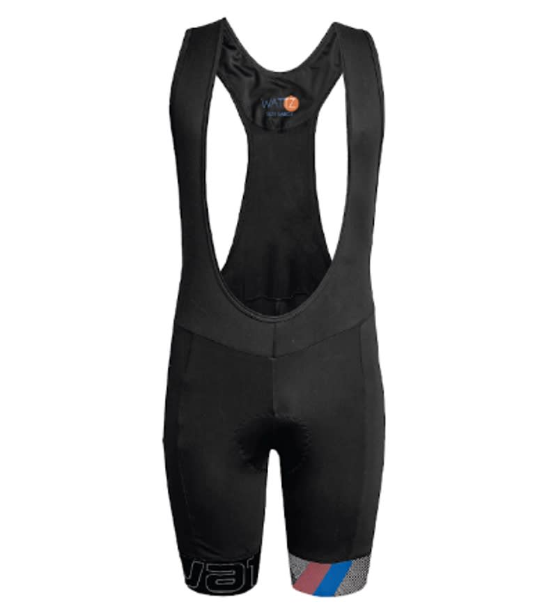 Wattz Men&#039;s Black/Orange Explode Gel Team Bibshorts