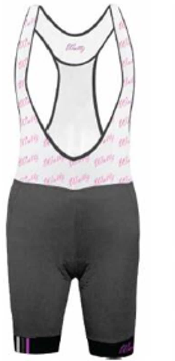 Wattz Ladies Grey Pink Haute Platinum Bib Shorts