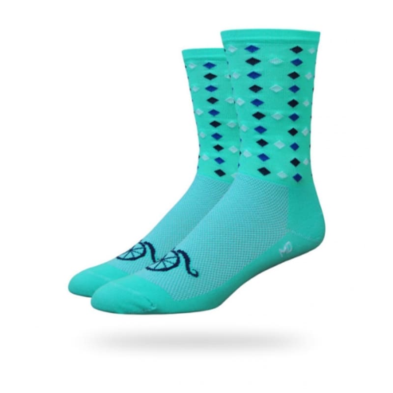 Defeet Men&#039;s Celeste Aireator Mustache Handlebar Socks