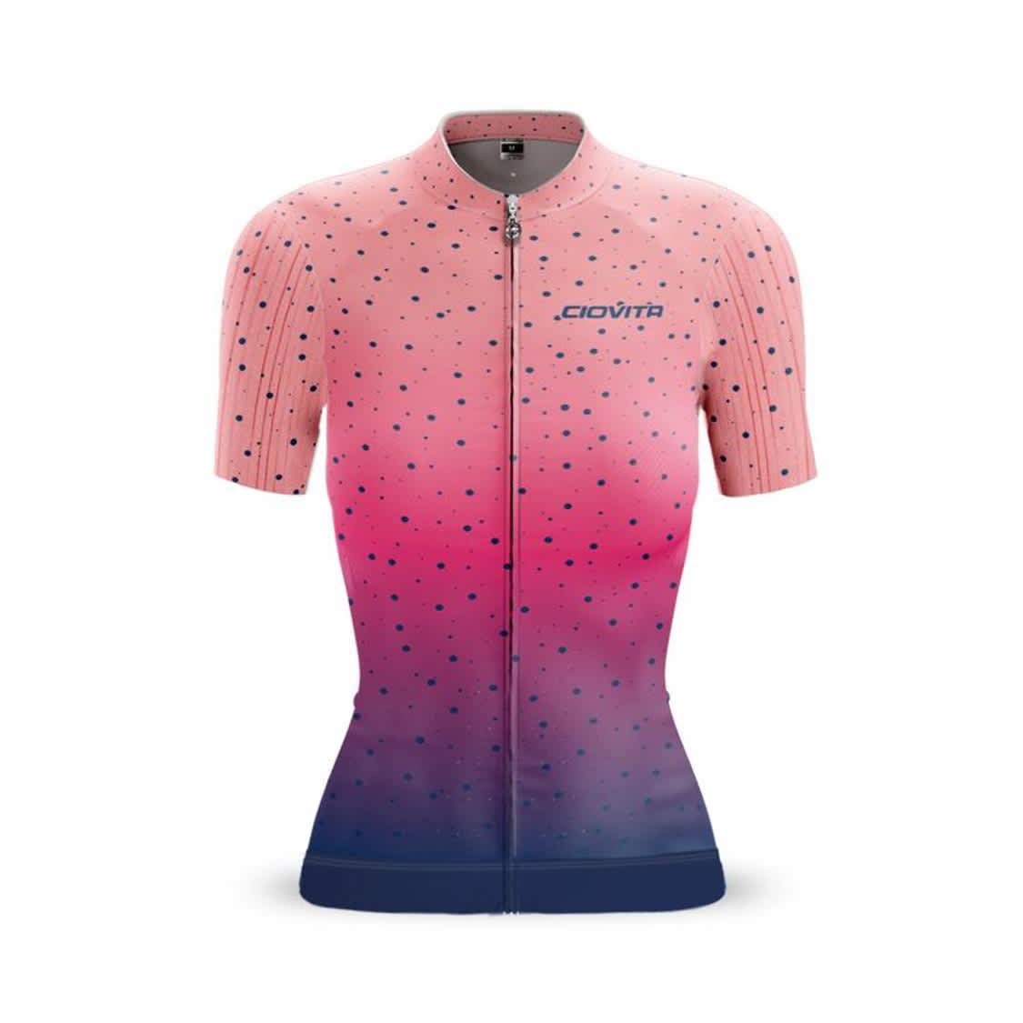 Ciovita Arrossire Flyweight Pink/Blue Ladies Short Sleeve Jersey