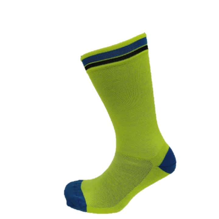 Cycle Lab Unisex Yellow #Freedom Stripe 7 Inch Socks