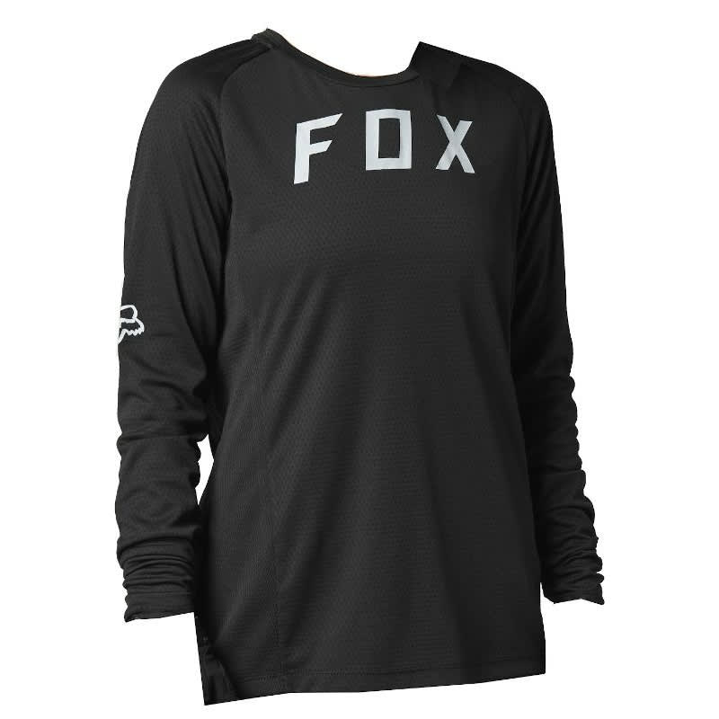  Fox Ladies Black Defend Long Sleeve Jersey