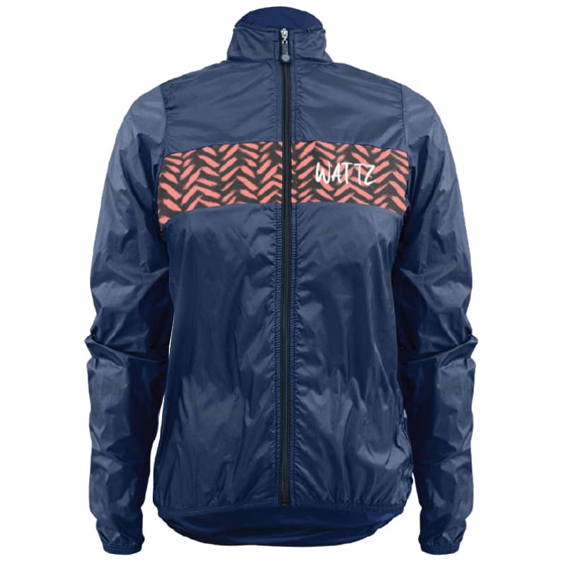 Wattz Ladies Grazer Navy Amplify Rain Jacket