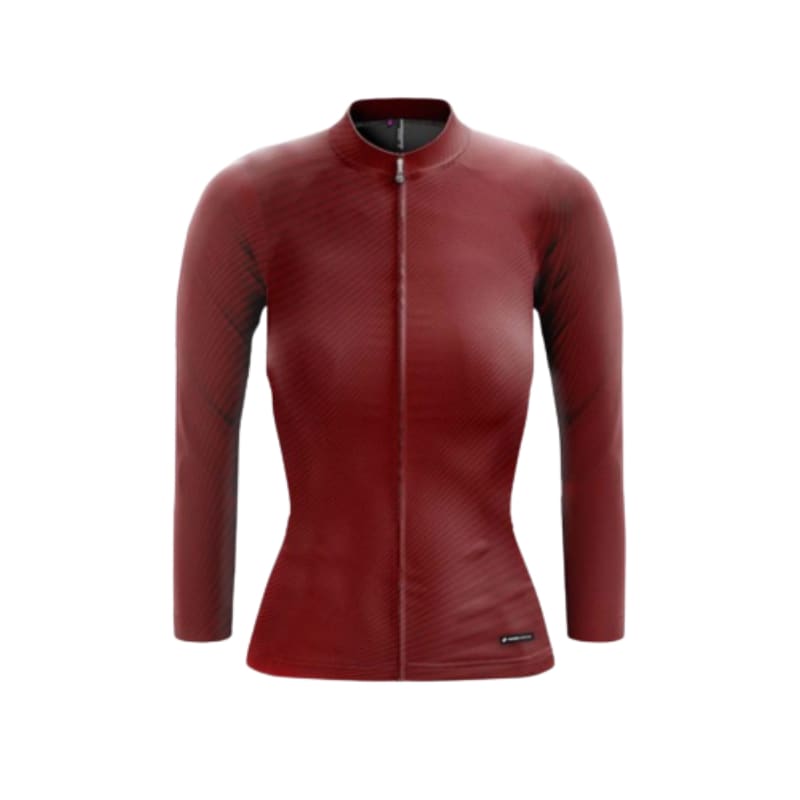 Ciovita Ladies Bloodstone Red Flyweight Long Sleeve Jersey