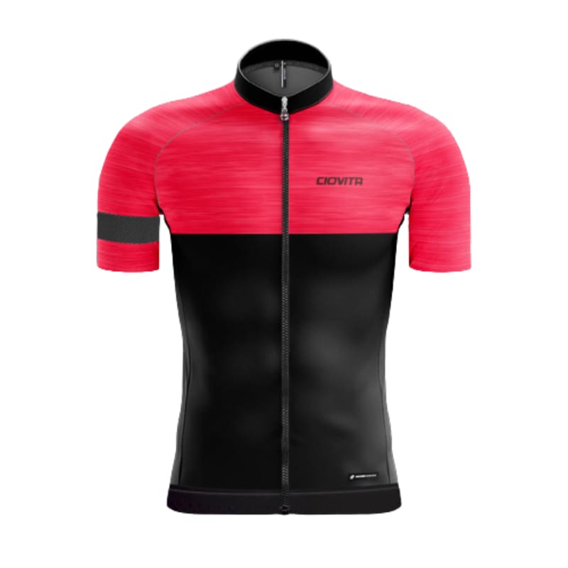 Ciovita Men&#039;s Opera Racefit Ruby Black Short Sleeve Jersey