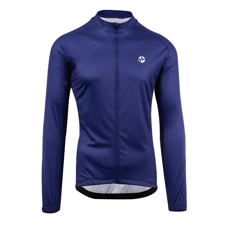 Wattz Core Mens Long Sleeve Jersey - Navy Blue 