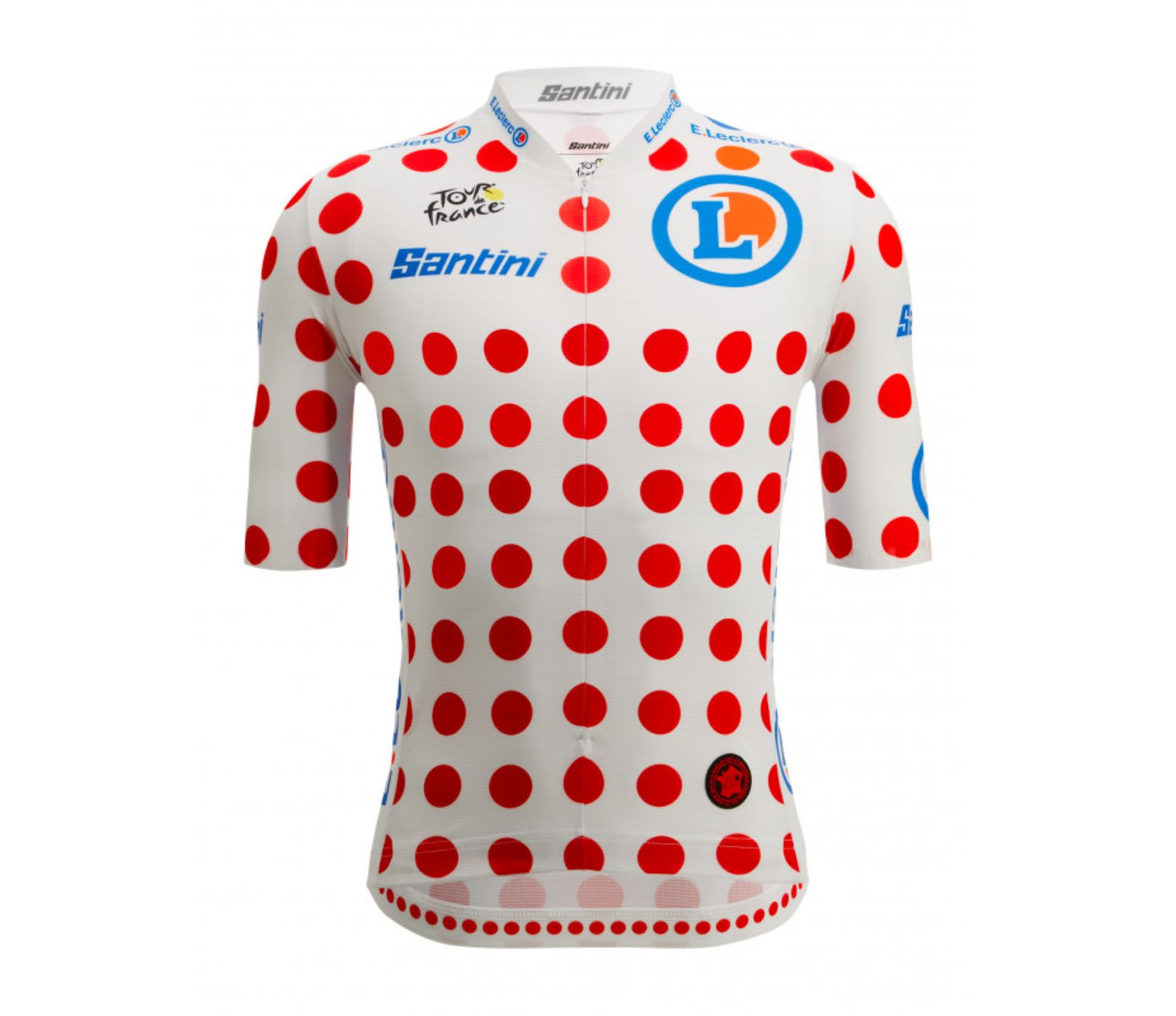 Santini Men&#039;s Tour de France Kom Polka Dot Jersey 