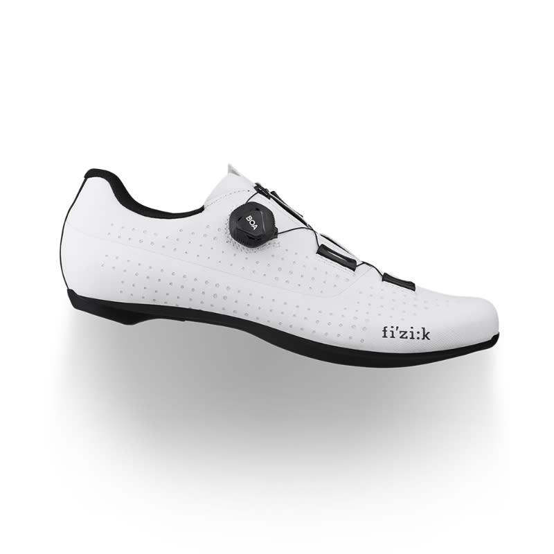 Fizik Unisex White Black Tempo Overcurve R4 Wide Road Shoes