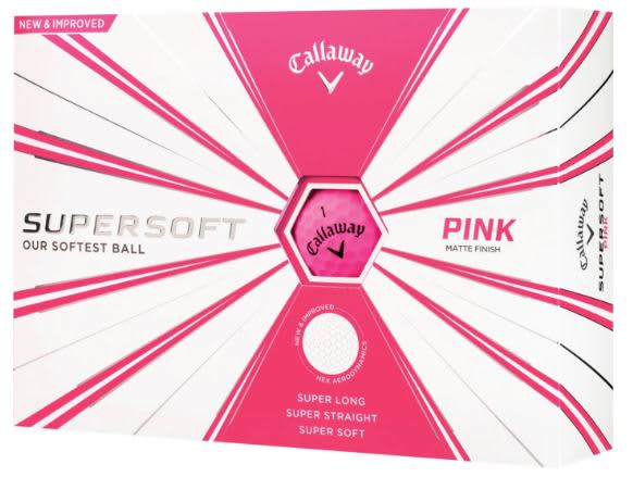 Callaway Supersoft Ladies Matte Pink Golf Ball