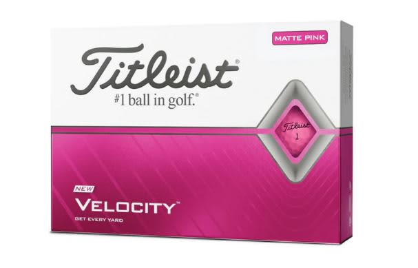 Titleist Velocity 2020 Ladies Pink Golf Ball