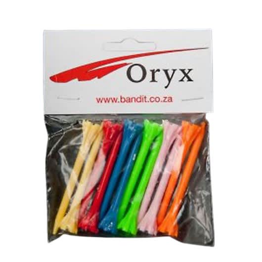 Oryx Multi Colour 12 Piece Plastic Tees