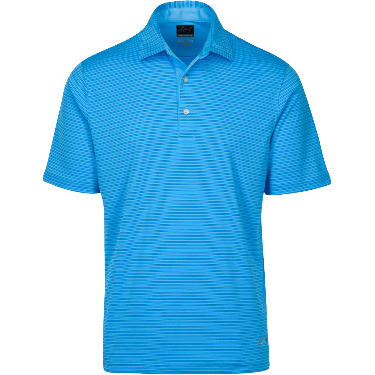 Greg Norman Protek Pique Men&#039;s Blue Shirt 