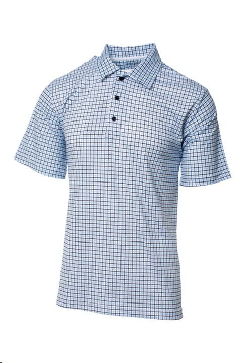 Clubhouse Sub-Check Men&#039;s White/Black/Blue Shirt