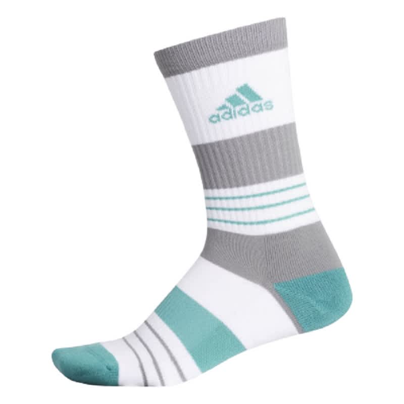 Adidas Crew Men s Grey/Turquiose Socks