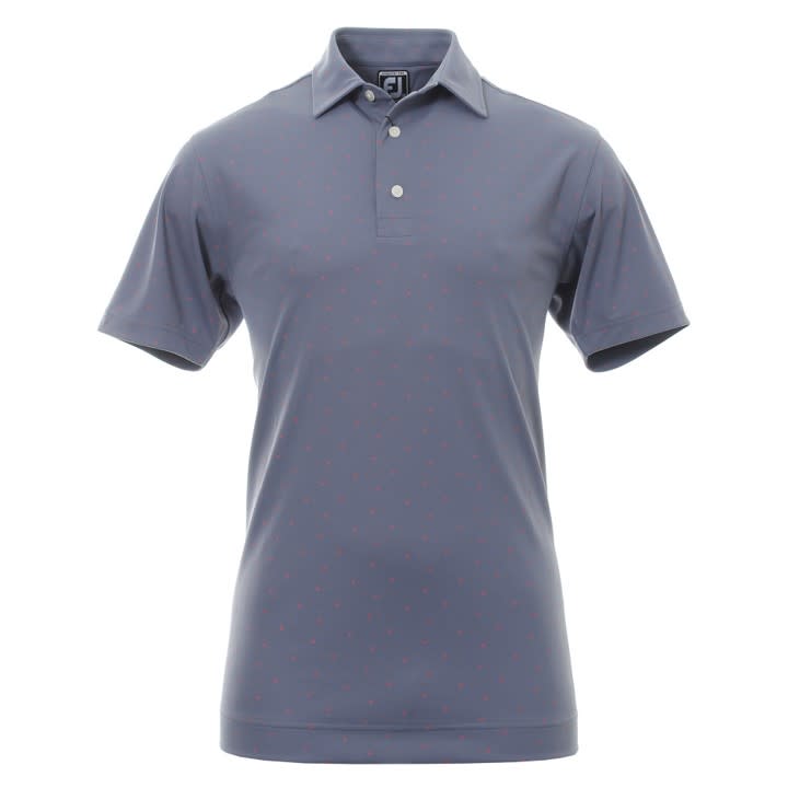 FootJoy Stretch Men&#039;s Print Slate Shirt