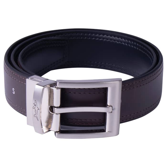 Greg Norman Double Stitch Reversible Men&#039;s Black/Brown Belt